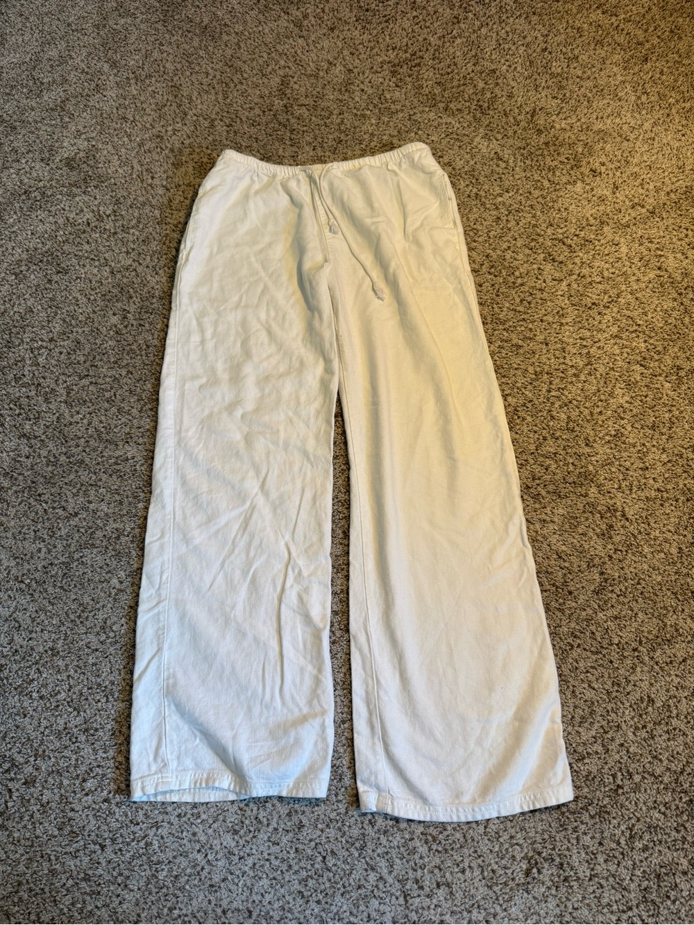 St. George Linen Blend Wide Leg Pants- M